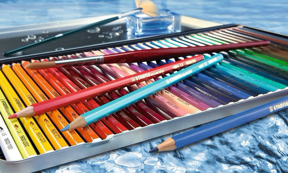 Stabilo Aquacolor Confezione 12 Matite Colorate Acquerellabili Colori  Brillanti