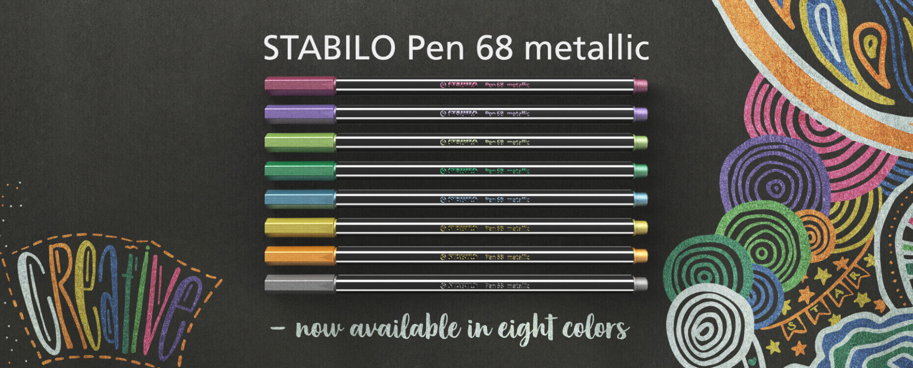 Pennarello Stabilo PEN68 Metallic Bronzo Metallizzato a 2.80