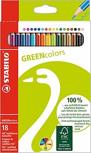 エコ サステナブル 色鉛筆 グリーンカラー | STABILO スタビロ 公式